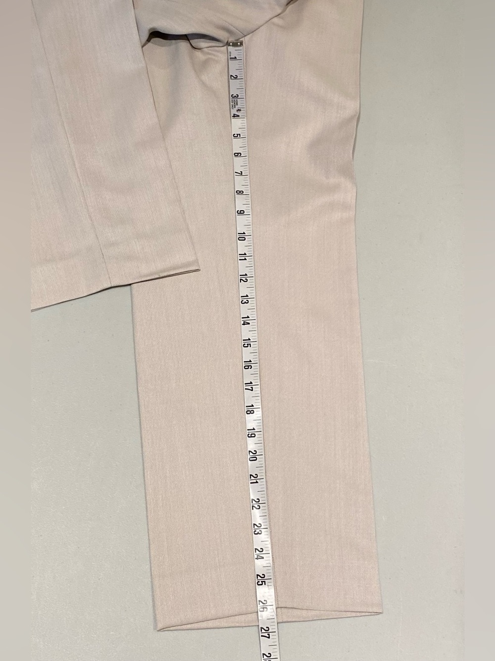 COS Latte Tan Wool Blend Slim Leg Trousers, size 6, NWT - Picture 6 of 8
